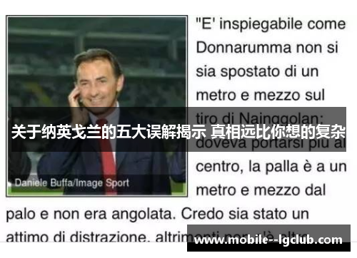 关于纳英戈兰的五大误解揭示 真相远比你想的复杂